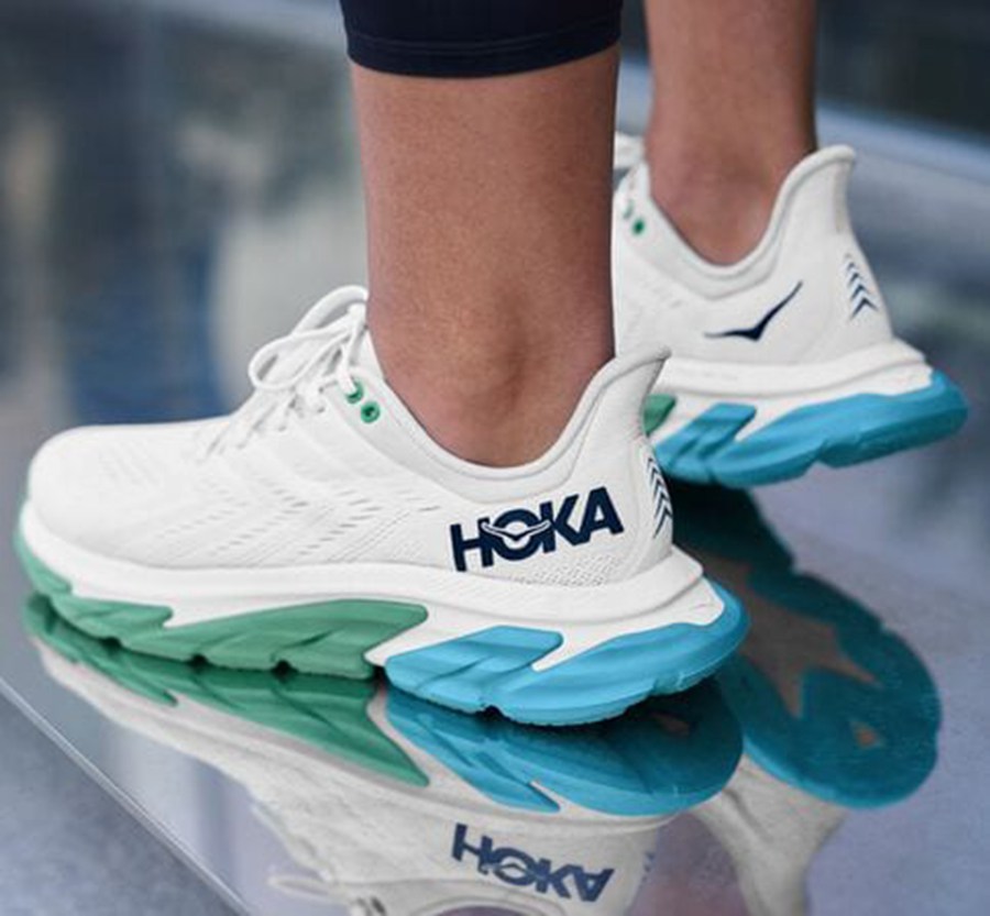 Tenis Hoka One One Hombre Blancos - Clifton Edge - VTWG78234